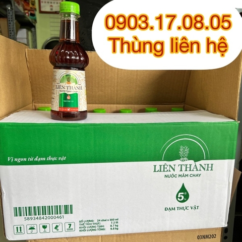 (Thùng 24) Nước mắm chay Liên Thành (chai 300ml)