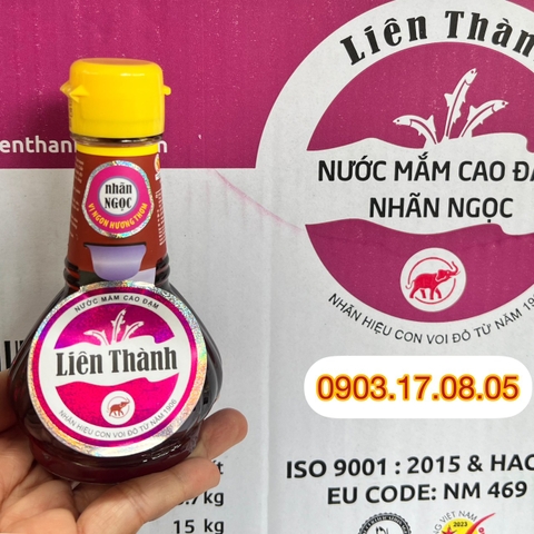 (Thùng 30) Nước mắm Liên Thành nhãn ngọc 60 ĐỘ ĐẠM(chai 150ml)