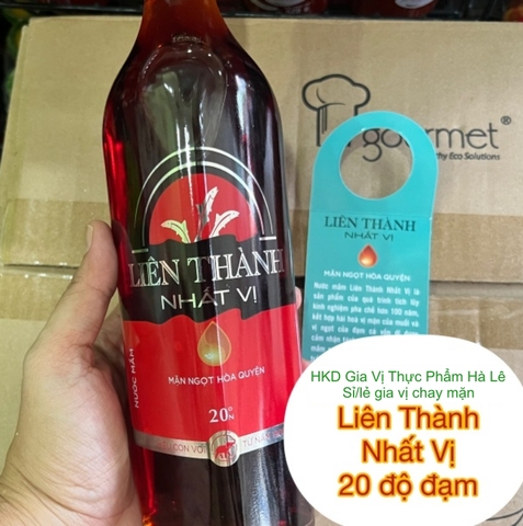 (Thùng 12) Nước mắm Liên Thành NHẤT VỊ 20 ĐỘ ĐẠM(chai 500ml)