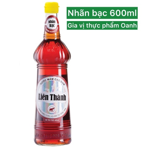 (Thùng 12) Nước mắm Liên Thành nhãn bạc (chai 600ml)