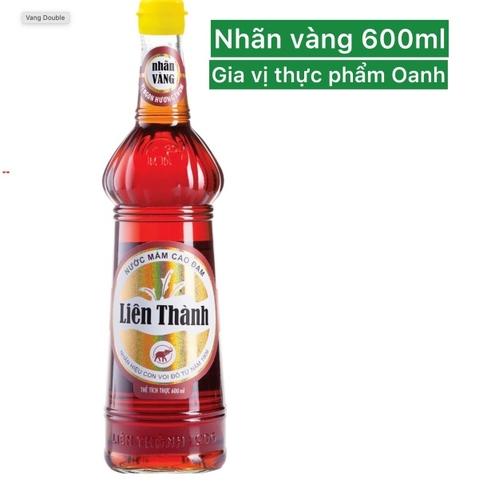(Thùng 12) Nước mắm Liên Thành nhãn vàng (chai 600ml)