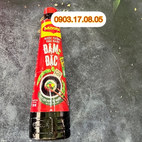 (Thùng 12) Nước tương Maggi đậm đặc (700ml)-nắp đỏ