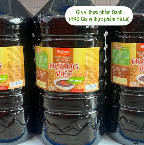 (Thùng 3) Nước tương Hương Việt pet 4,9L-Cholimex