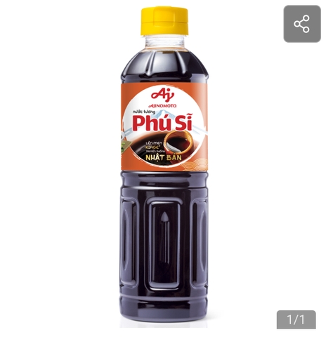 (Thùng 24) Nước tương Phú Sĩ 500ml