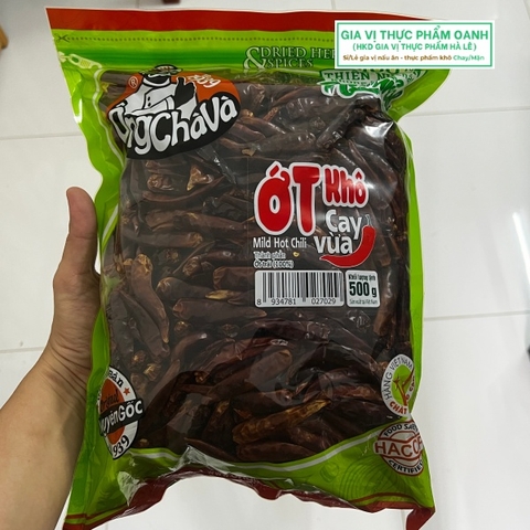 Ớt khô nguyên trái Ông Chà Và (500gr)