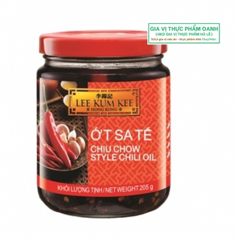 Ớt sa tế LEE KUM KEE_LEE KUM KEE CHIU CHOW STYLE CHILI OIL 205 G