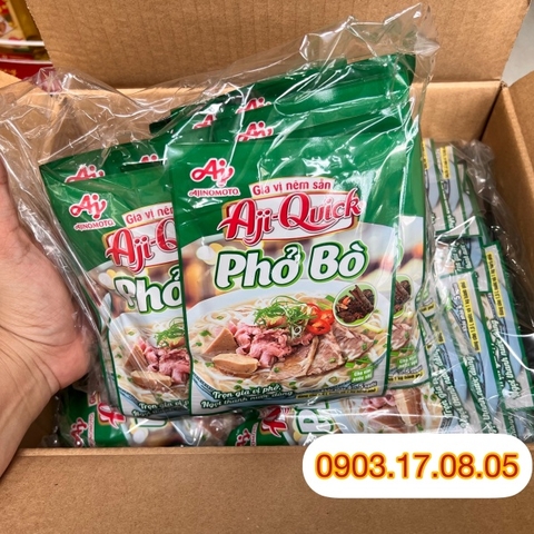 (Thùng 120) Gia vị phở bò Aji Quick 57gr