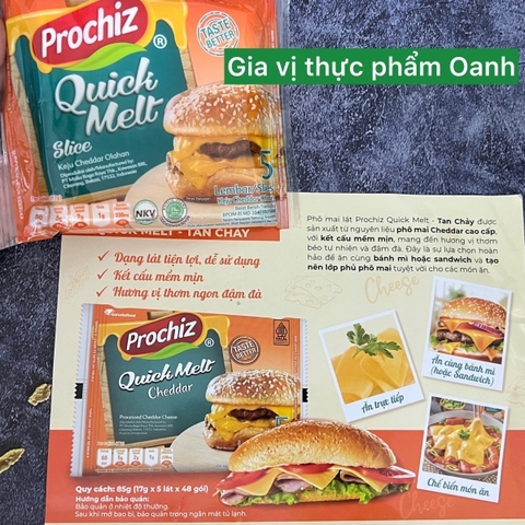(Thùng 48) Phô mai tan chảy Quick Melt 6 lát