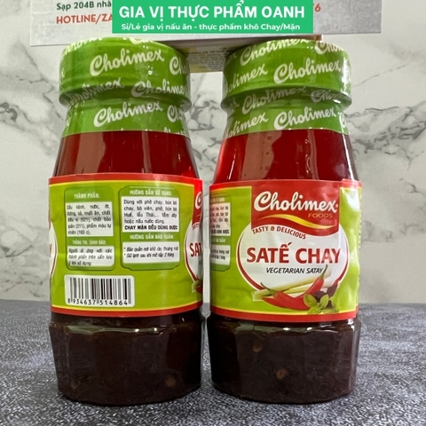 (Thùng 72) Satế chay pet 90g-Cholimex