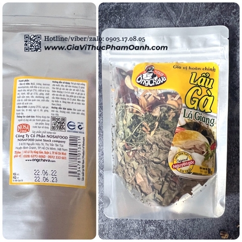 (Thùng 30) Gia vị Lẩu Gà lá giang 90g