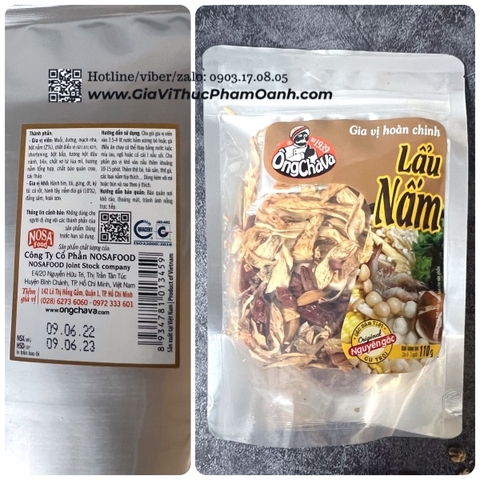 (Thùng 30) Gia vị Lẩu Nấm 110g-OCV