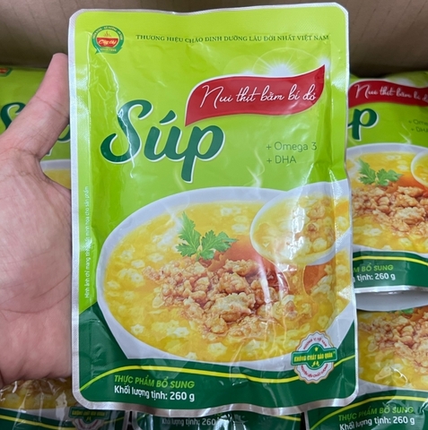 Súp nui thịt bằm bí đỏ Cây Thị 260gr