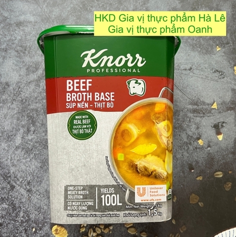 (Thùng 6) Súp nền bò Knorr (1,5kg)