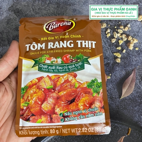 Gia vị hoàn chỉnh tôm rang thịt Barona (80gr)