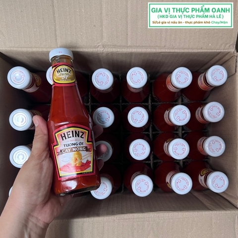 Tương Ớt cay nồng Heinz (chai thủy tinh 300gr)