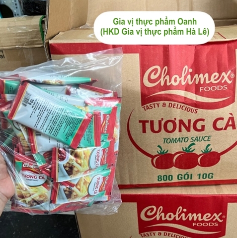 (Thùng 800) Tương cà gói 10g-Cholimex