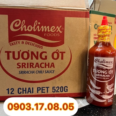 (Thùng 12) Tương ớt Sriracha 520g-Cholimex