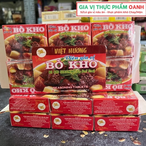 (Lốc 12) Viên gia vị BÒ KHO Việt Hương