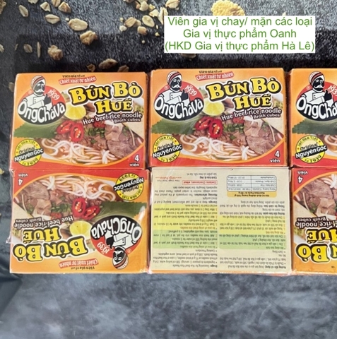 (Lốc 12) Viên gia vị bún bò huế 75gr-Ông Chà Và