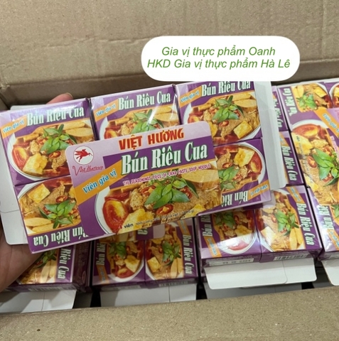 (Lốc 12) Viên gia vị BÚN RIÊU Việt Hương
