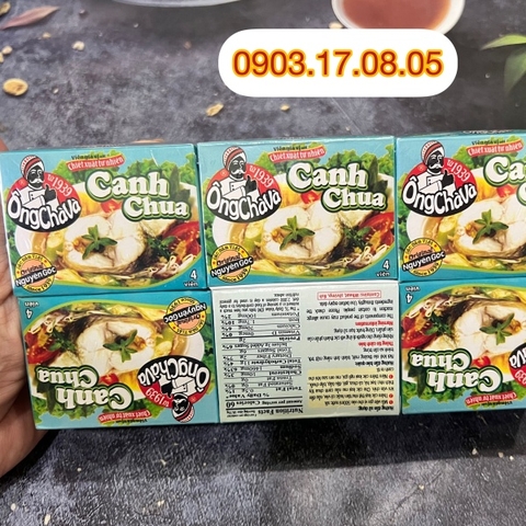 (Lốc 12) Viên gia vị canh chua 75gr-Ông Chà Và