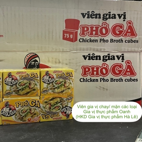 (Lốc 12) Viên gia vị phở gà 75gr-Ông Chà Và