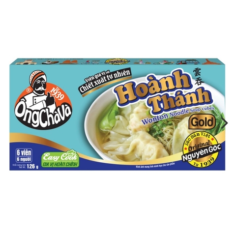 (Thùng 80) Viên gia vị Hoành Thánh Gold 126gr-Ông Chà Và