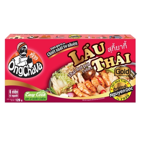 (Thùng 80) Viên Gia Vị Lẩu Thái Gold 126gr-Ông Chà Và