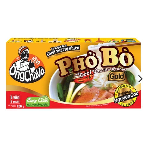 (Thùng 80) Viên Gia Vị Phở Bò Gold 126gr-Ông Chà Và