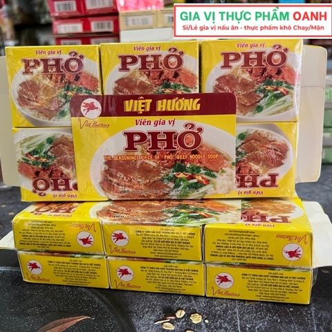 (Lốc 12) Viên gia vị PHỞ BÒ Việt Hương