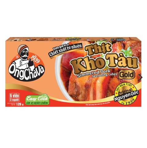 (Thùng 80) Viên gia vị Kho Tàu Gold 126gr-Ông Chà Và