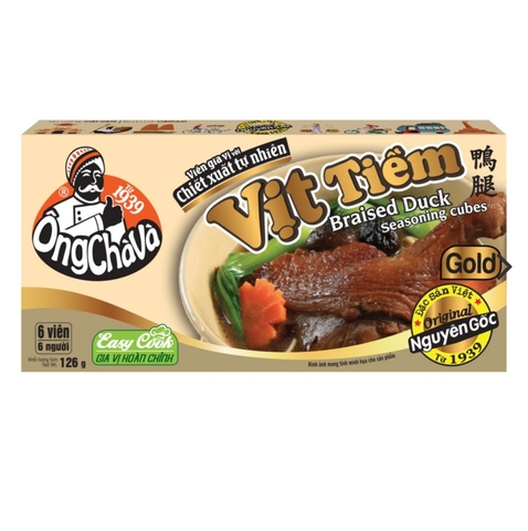 (Thùng 80) Viên gia vị Vịt Tiềm Gold 126gr-Ông Chà Và