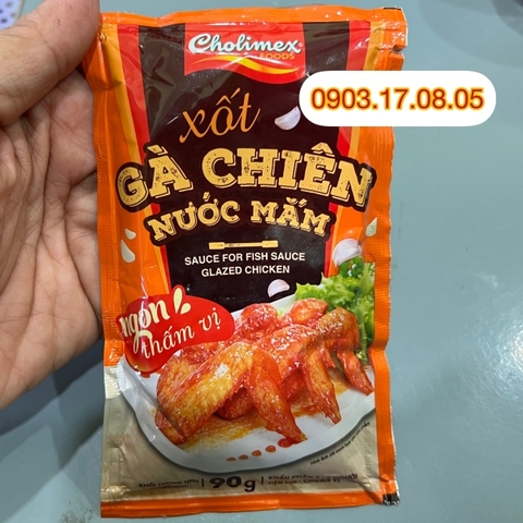 (Hộp 10) Xốt gia vị gà chiên nước mắm Cholimex (90gr)