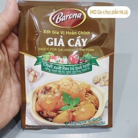 (Set5/ 2,5-3kg thịt)  Xốt gia vị hoàn chỉnh GIẢ CẦY Barona (80gr)