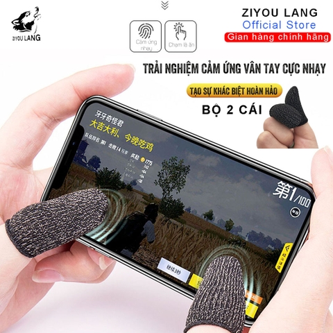 Găng tay chơi game cảm ứng điện thoại bộ 2 cái {2 bao xỏ 2 NGÓN tay}