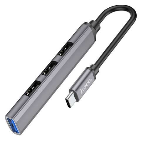 Cáp chuyển cổng Type-C HOCO HB26 ra usb 3.0 vs 3 usb 2.0 (hub usb) chính hãng [BH 1 năm]