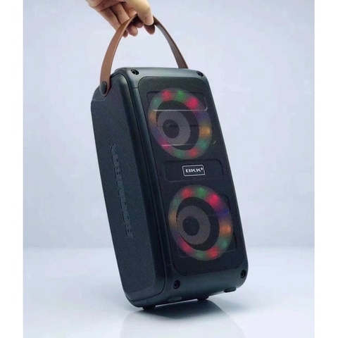 Loa bluetooth karaoke BK87 có led kèm micro hát có dây chính hãng [BH 3 tháng]