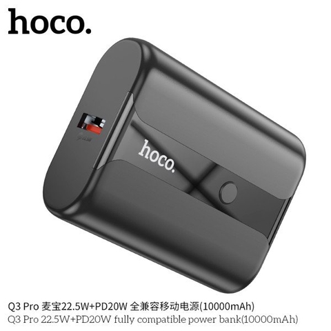 Pin sạc nhanh 20W Hoco Q3 PRO 10.000mAh mini sạc dự phòng PD20w + QC3.0 chính hãng [BH 1 năm]