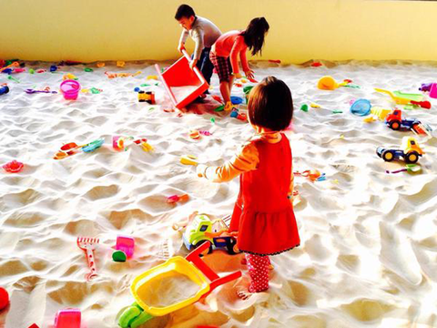 Bao 50kg cát nhuyễn trắng sạch tự nhiên rải sân chơi trẻ em cho bé chơi