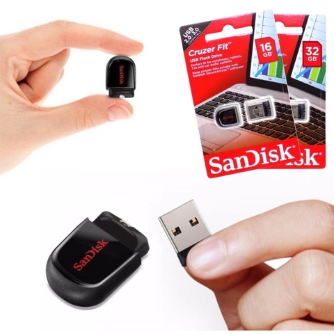 USB 32Gb mini siêu nhỏ Sandisk Cruzer Fit CZ33 [BH 1 năm] / pktn sale