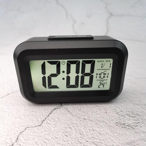 Đồng hồ điện tử báo thức LCD mini