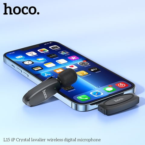 Micro không dây thu âm HOCO L15 iPhone Lightning livestream youtube chính hãng [BH 1 năm]