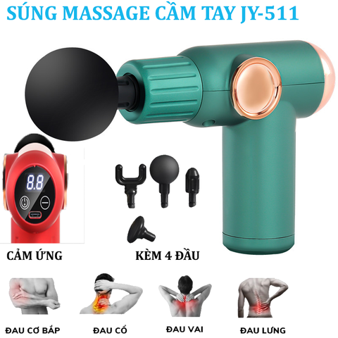 Súng massage NÚT CẢM ỨNG cầm tay JY-511 [BH: 1 TUẦN]