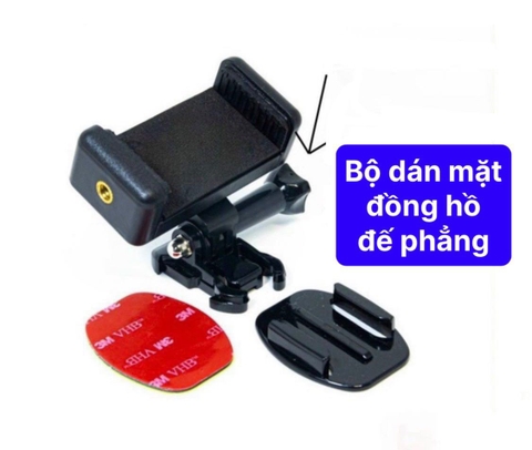 Giá đỡ kẹp điện thoại dán đồng hồ (đế bằng, phẳng) - đế thẳng cho shipper, grab, be, ahamove / pktn sale