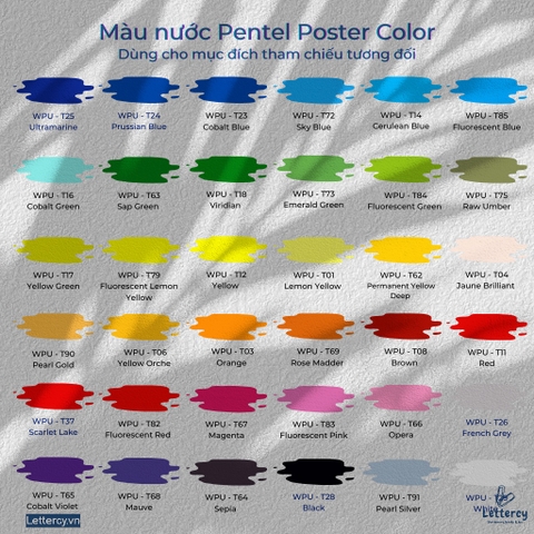 Màu Nước Pentel Poster Color WPU