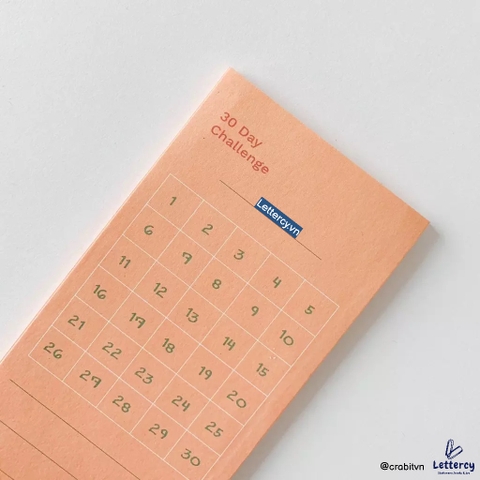 Tập note Crabit Notepad - 30-Day Challenge