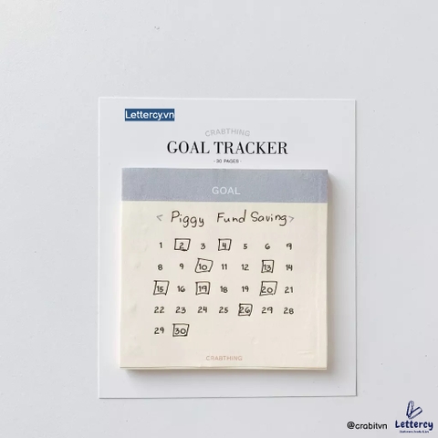 Tập note Crabit Notepad - Goal Tracker