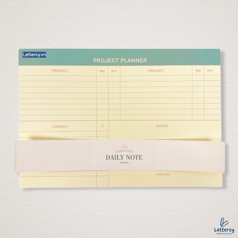 Tập note Crabit Project Planner (B5)