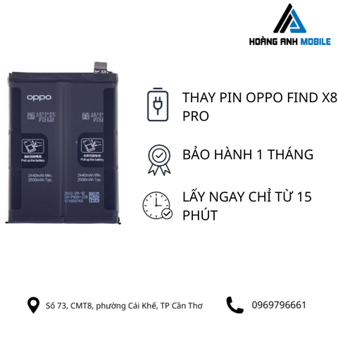 Thay Pin Oppo Find X8 Pro