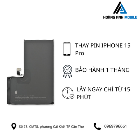 Thay pin iPhone 15 Pro Max